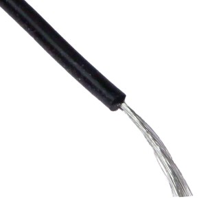 Провод 24AWG черный высокотемпературный силикон