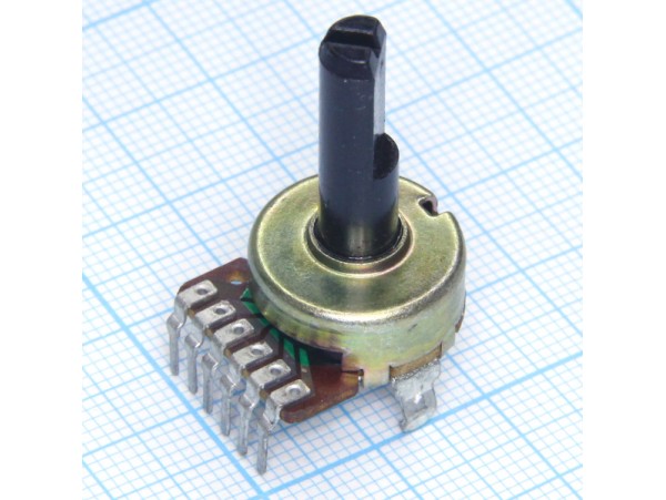 Резистор 2х50к на плату d=16 L=20 верт.