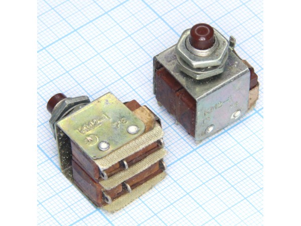 КМ2-1 250V/3A off-(on) кнопка аналог