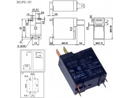 Реле 12VDC DU1PU 16A 250VAC
