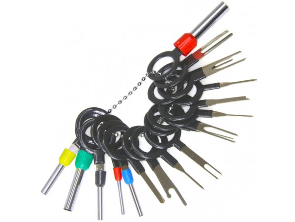 Набор экстракторов для контактов разъемов, 21шт Набор экстракторов для контактов разъемов, 21шт