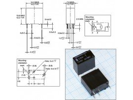Реле 12VDC G8N-1-12V[012-1ZSPT] 1C 30A/14VDC