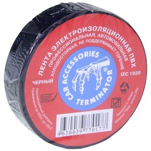 Изолента ПВХ Terminator IZC 1920 19мм/20м холодостойкая