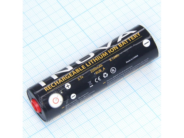 Аккумулятор 3,7V/2600mAh секция 2х18350