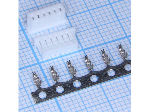 A125-06F розетка на провод, шаг 1,25