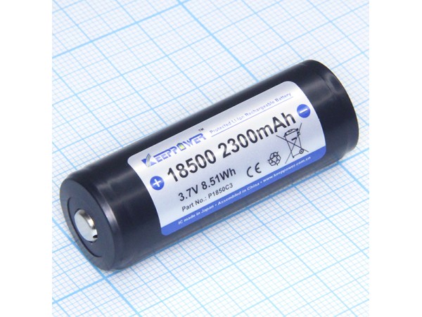 Аккумулятор 3,7V/2300mAh (d=18;L=52,5) P1850C3