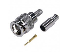 MiniBNC Штекер на кабель (RG174) обжим M558300E179U