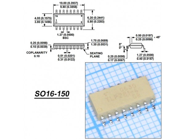 TLP281-4GB-TP оптопара