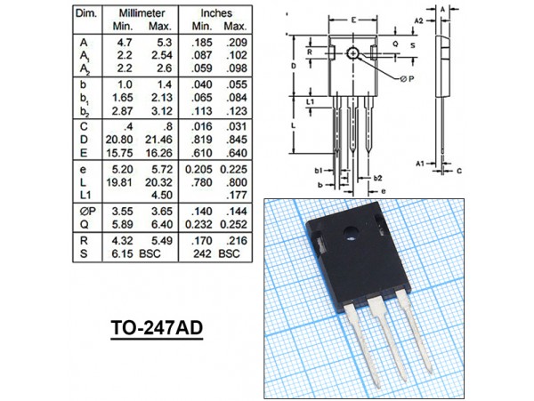 DSEK60-06A Диод (2х30А/600V) общий катод