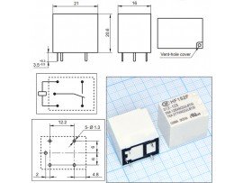 Реле 12VDC HF152F/012-1ZS 1C 15A/277VAC