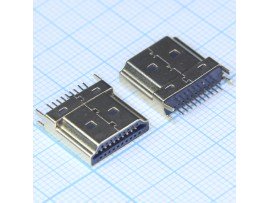 HDMI-19MS вилка HDMI вертикальная