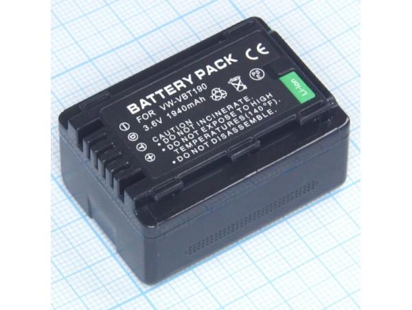 Акк.Panasonic VW-VBT190 3.6V/1940mAh