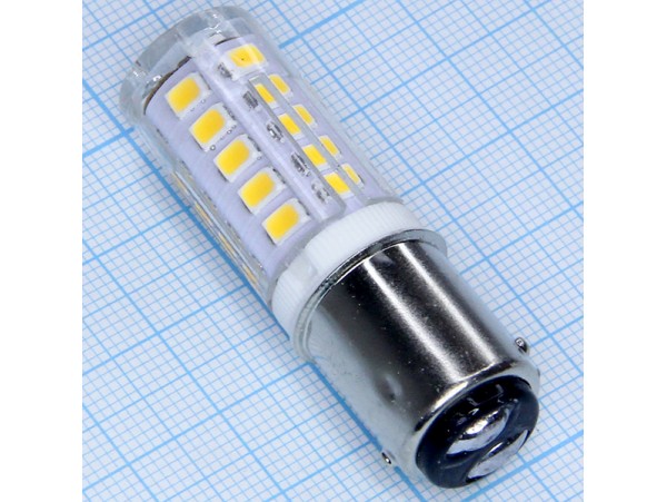 Лампа 220V 3W BA15d  3000K LED  для швейных машин