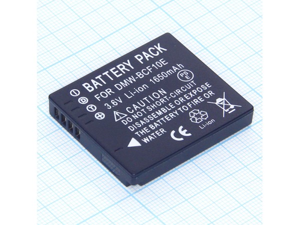 Panas DMW-BCF10E аккумулятор 3,6V/1650mAh