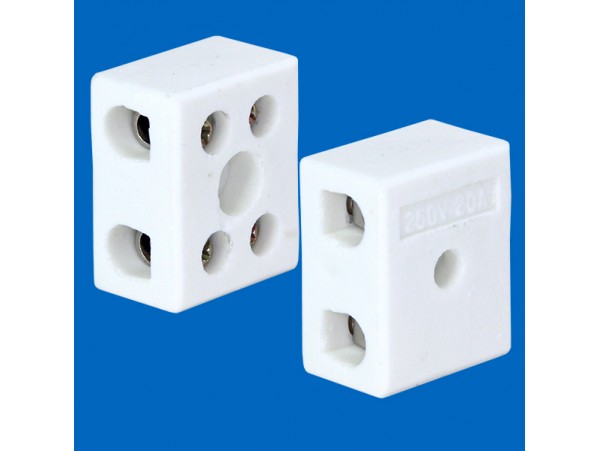 Колодка клеммн. керам. КВК-2-20 2х2 пол, 20A/250V,5 мм2