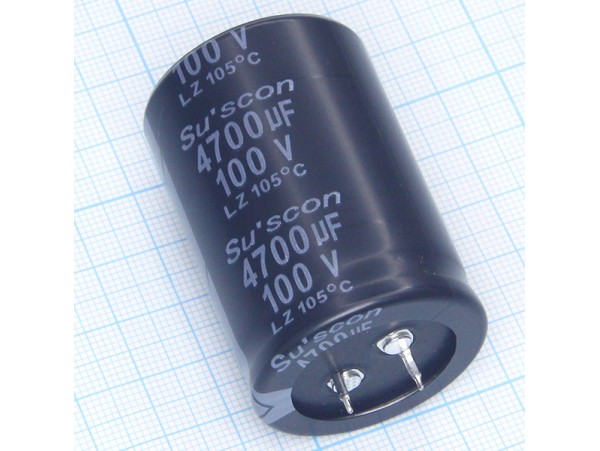 Конд.4700/100V 3550 +105°С SUSCON