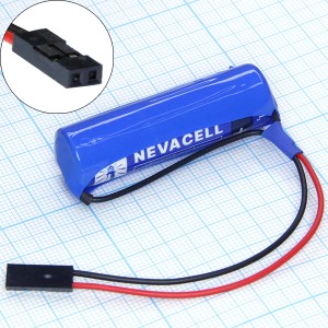 ER14505-D батарея 3,6V Li-SOCl2 с коннектором Nevacell