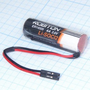 ER14505-DP батарея 3,6V Li-SOCl2 с коннектором Robiton