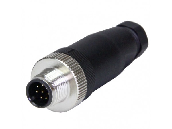 M12-8M вилка на кабель