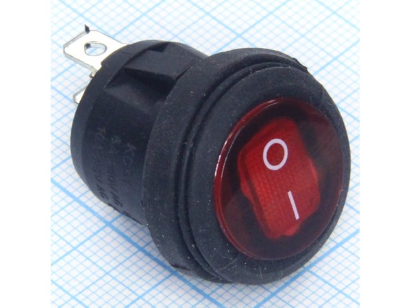 SB040-12V on-off IP65 переключатель красный