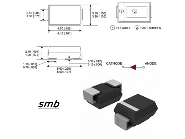 SMBJ200A диод защитный