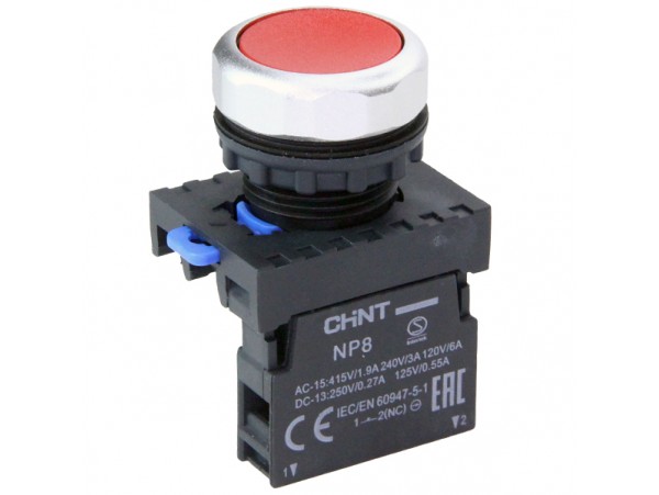 NP8-01BN/4 кнопка ON-(OFF) красная