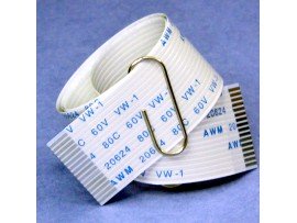 Шлейф 16pin 350х17, шаг 1,0 мм, прямой