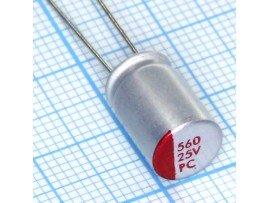Конд.560/25V 0812 +105°C полимерный