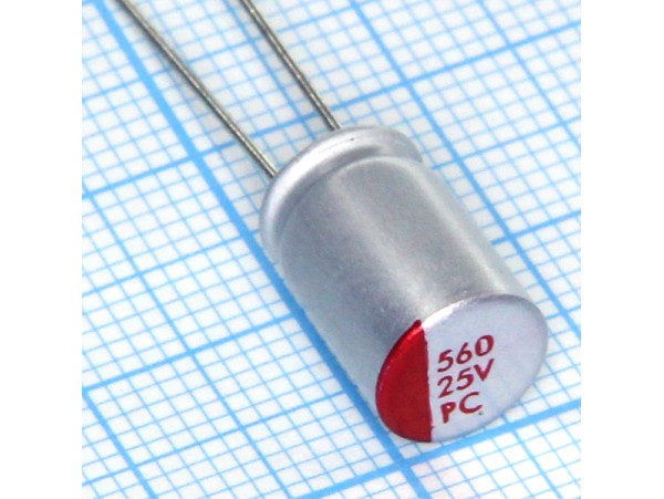 Конд.560/25V 0812 +105°C полимерный