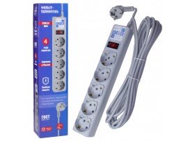 Фильтр сетевой 5 роз. 5м  10A   Power Cube