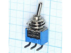 MTS-102-С3 3A/250V Тумблер ON-ON