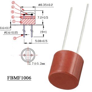 Пред.3,15A/250V FBMF1006 (d=8;h=8) медленный