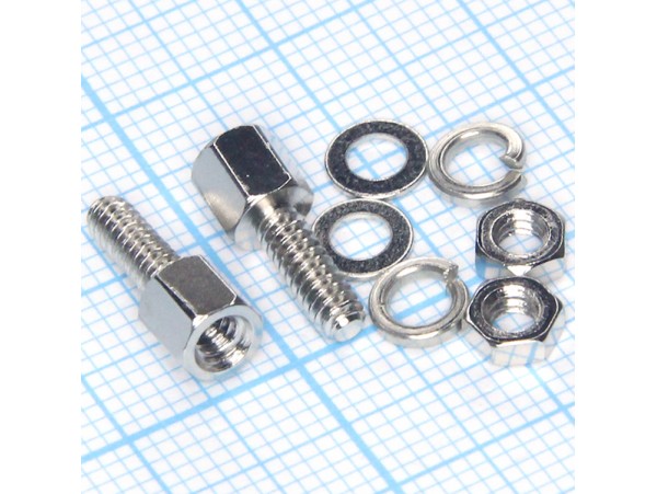 DS1045-01- 128004804-B винт L=12.8мм, гайка, шайба пара