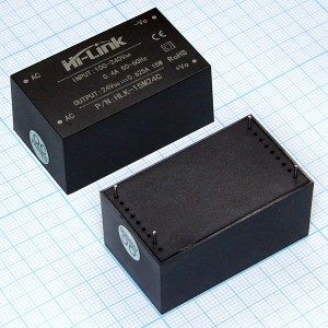HLK-15M24 Преобразователь напряжения ~220V>24V(0,63A)