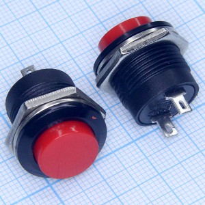 R13-507AR 250V/3A OFF-(ON) кнопка красная