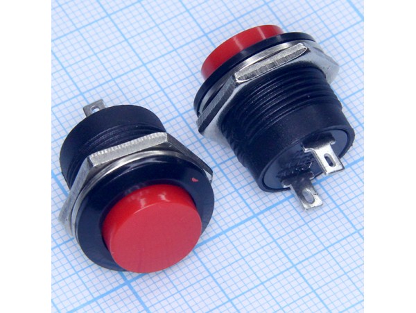 R13-507AR 250V/3A OFF-(ON) кнопка красная