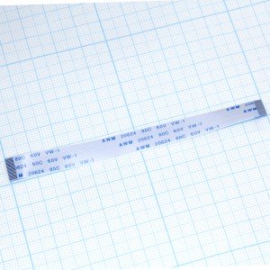 Шлейф 18pin 100х10 прямой, шаг 0,5мм