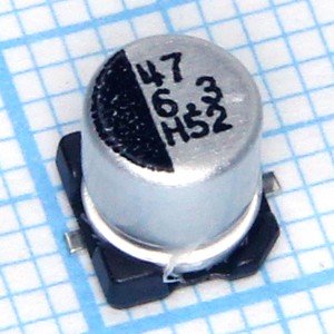 Конд.47/6,3V 0558 SMD