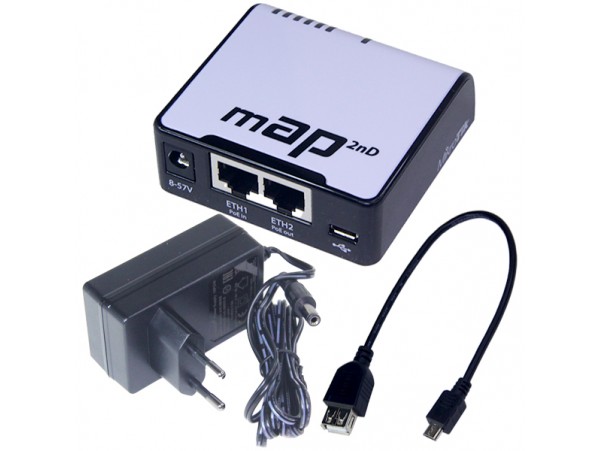 Коммутатор MikroTik mAP 2x10/100 Мбит/с