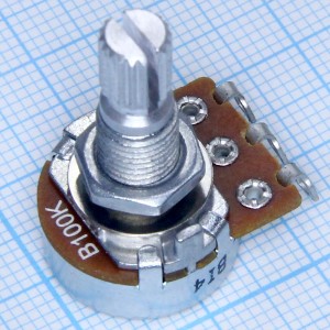 Резистор 100к под гайку d=16 L=20 RV16AF-10B6-20K-B100K
