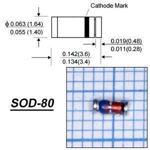 BZV55C20 (Стабил.20V/0,5W) smd