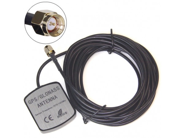 Антенна GPS BY-GPS-GLONASS-10 SMA-M 5м
