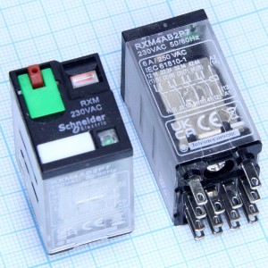 Реле 230VAC RXM4AB2P7 4C 6A/250V