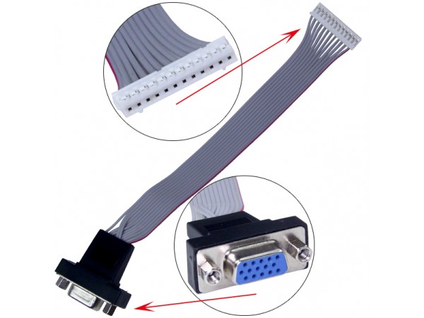 DB-15F = MU-12F кабель-переходник