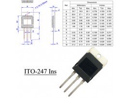 BTA100-1200B симистор ITO-247 Ins