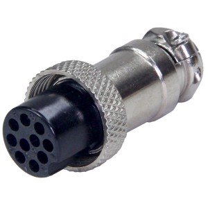 GX16M-10A розетка 10PIN на кабель 16мм