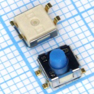 Такт.перекл. 4,5х4,5х4,2 SMD 7914G-1-000E