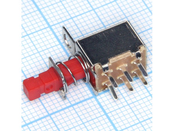 PW25 кнопка на плату с фиксацией (PS22F05L)