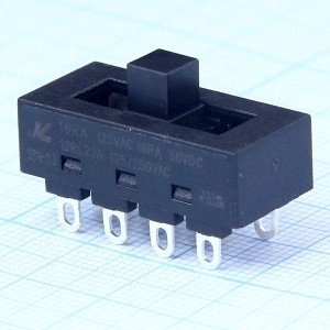 LQ-103H переключатель движковый 3 пол. 12A/250V