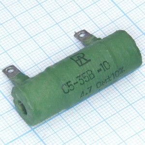 Резистор-10-4,7 Ом С5-35В